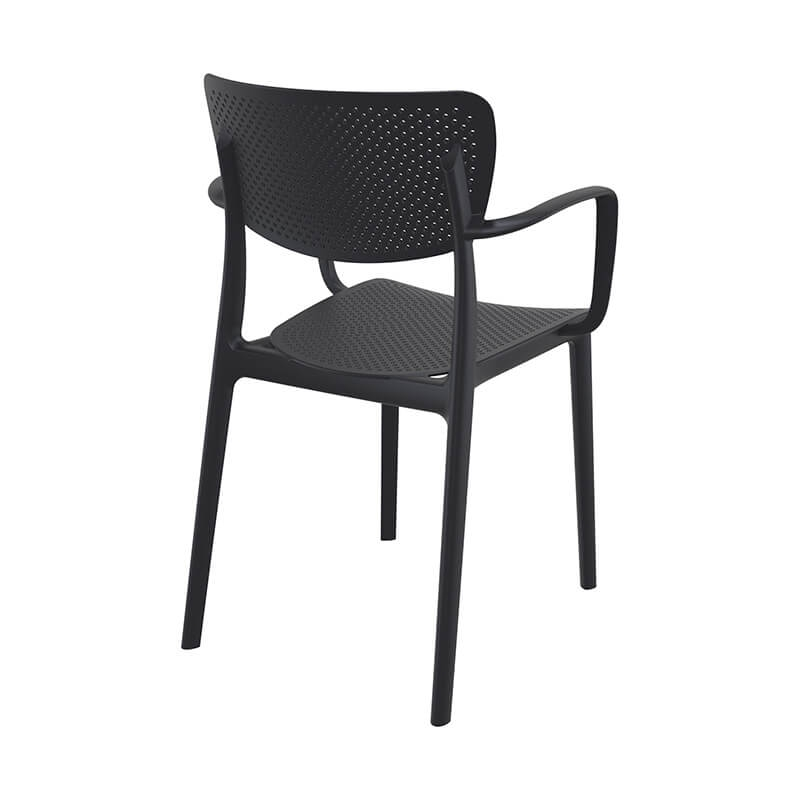 Fauteuil moderne d'extérieur empilable - Loft