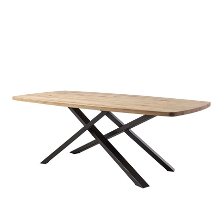 Table de salle à manger pied mikado plateau tonneau - Carte