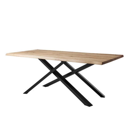 Table de salle à manger rectangulaire pieds mikado - Carte