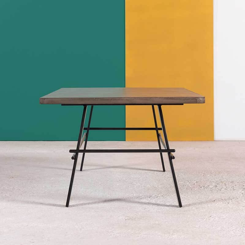 Table basse design rectangulaire en béton ciré fabriquée en France - Opale