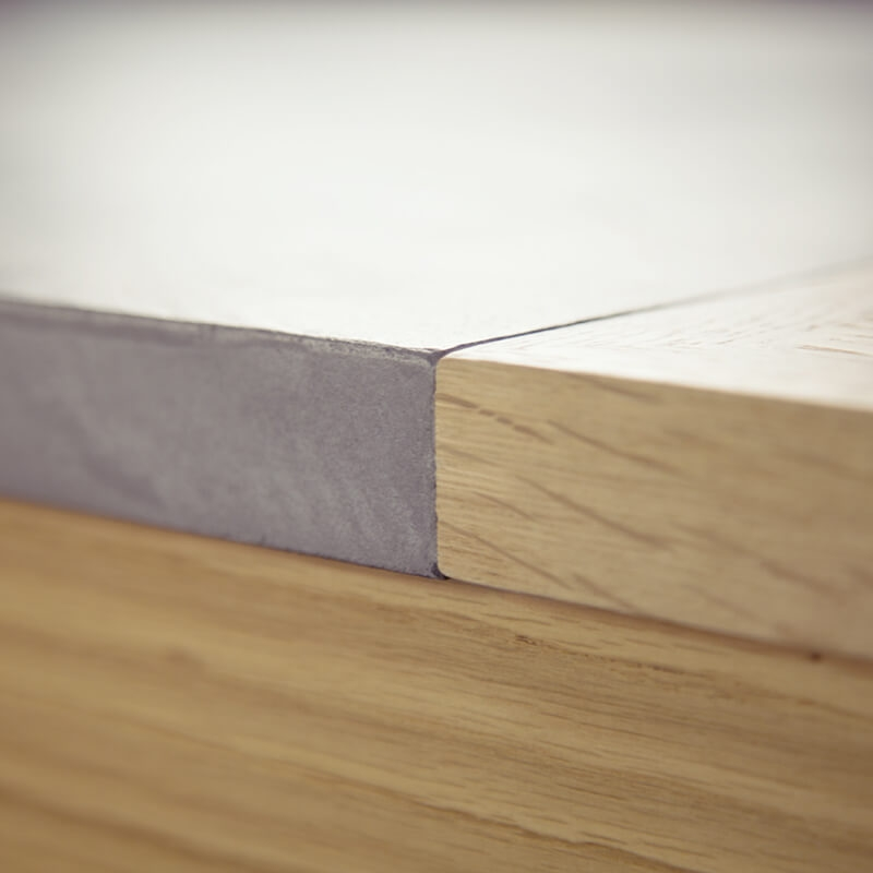 Table en béton ciré et bois massif - Repas
