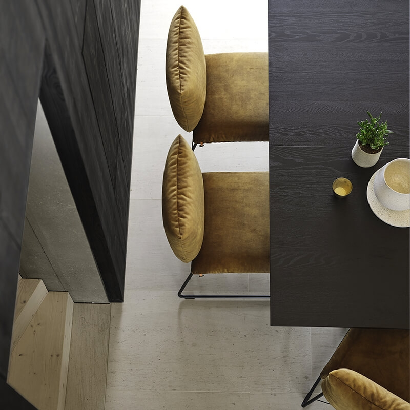 Chaise de designer en tissu avec structure en métal - Cosy Mobitec®