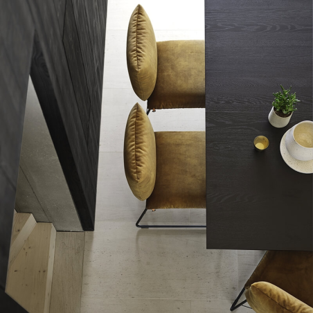 Chaise de designer en tissu avec structure en métal - Cosy Mobitec®