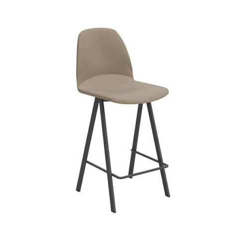 Tabouret de cuisine gris moderne hauteur snack - Ona