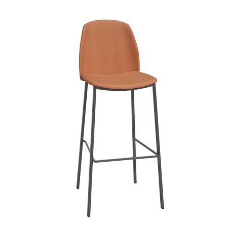 Tabouret de bar moderne orange - Olivia