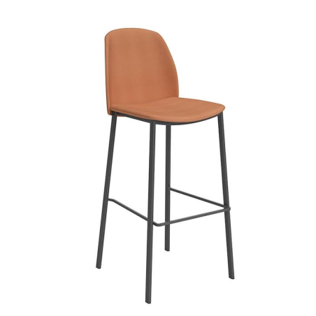 Tabouret de bar moderne orange - Olivia