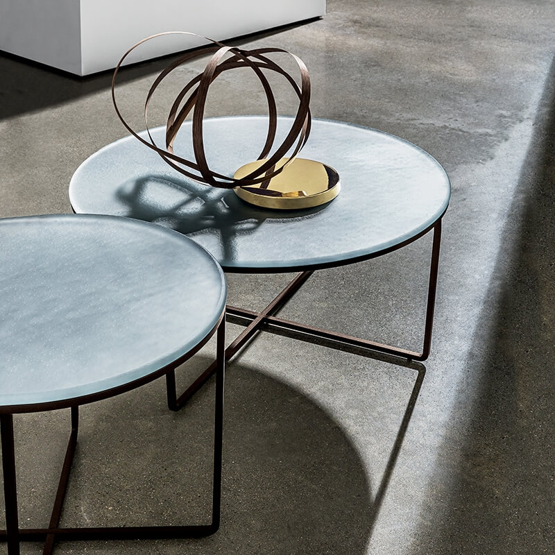 Table basse ronde en verre - Piktor Sovet 9