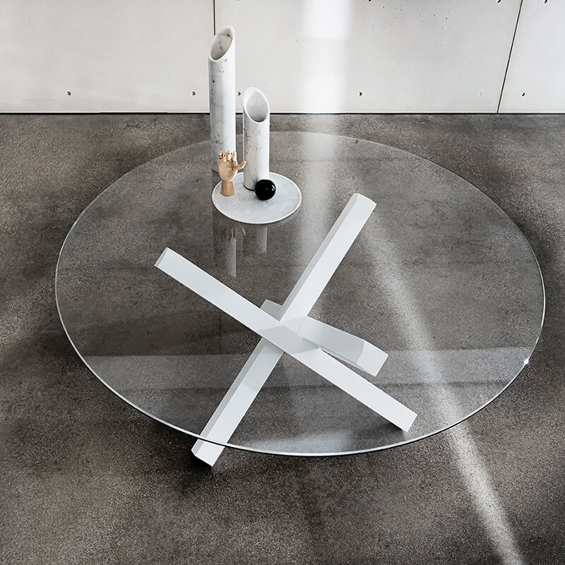 Table en verre design ronde - Aikido Sovet® 11