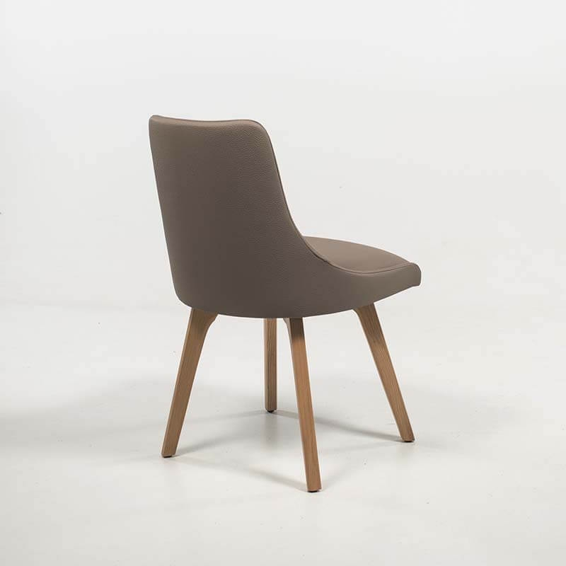 Chaise moderne grise de salle à manger - Lars