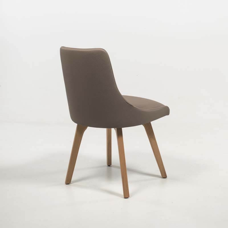 Chaise moderne grise de salle à manger - Lars