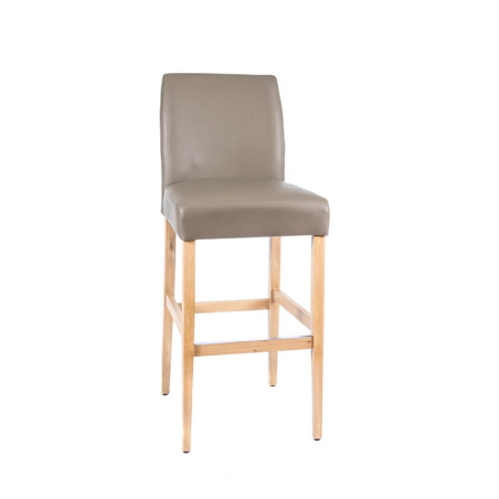 Tabouret de bar matelassé sur le dossier style contemporain - BarFritz 2