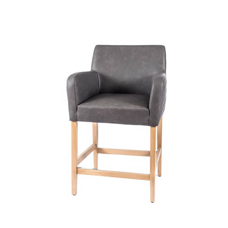 Tabouret hauteur snack rembourré avec accoudoirs - BarMoritz 2