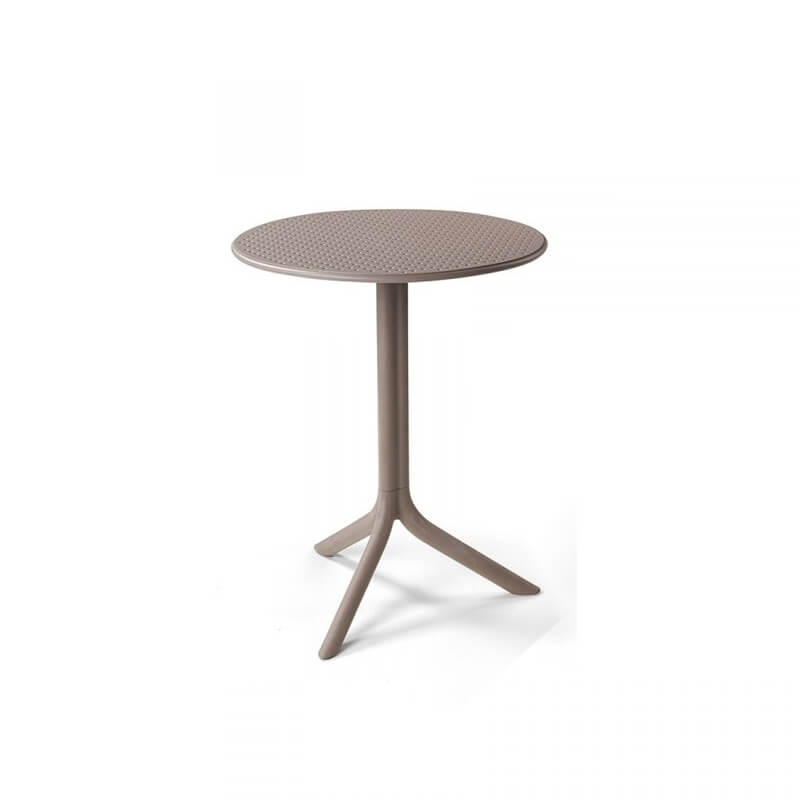 Table d'appoint de jardin en polypropylène taupe - Step