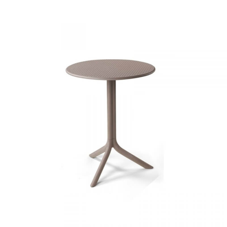 Table d'appoint de jardin en polypropylène taupe - Step