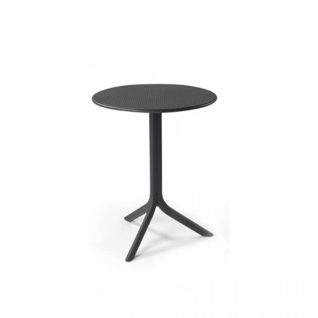 Table d'appoint de jardin en polypropylène anthracite - Step