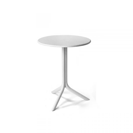 Table d'appoint de jardin en polypropylène blanc - Step