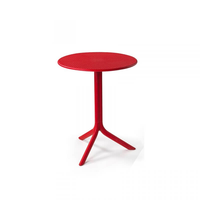 Table d'appoint de jardin en polypropylène rouge - Step