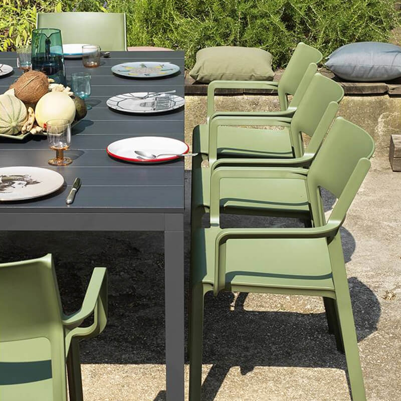 Fauteuil de jardin empilable en polypropylène - Trill