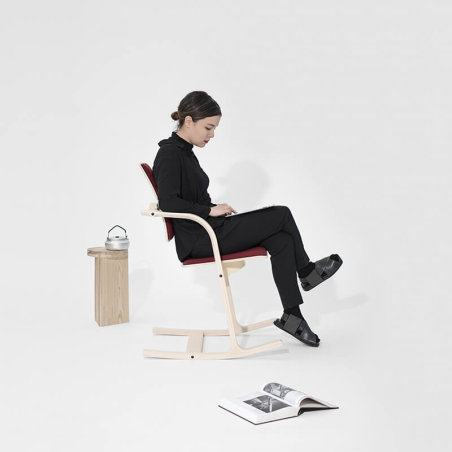 Chaise confortable de bureau bordeaux - Actulum Varier®