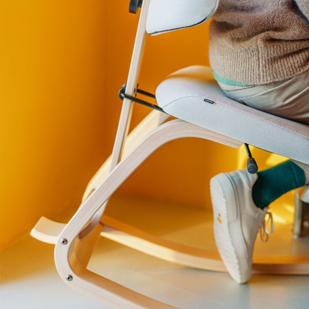 Chaise à bascule ergonomique blanche - ThatSit Varier®