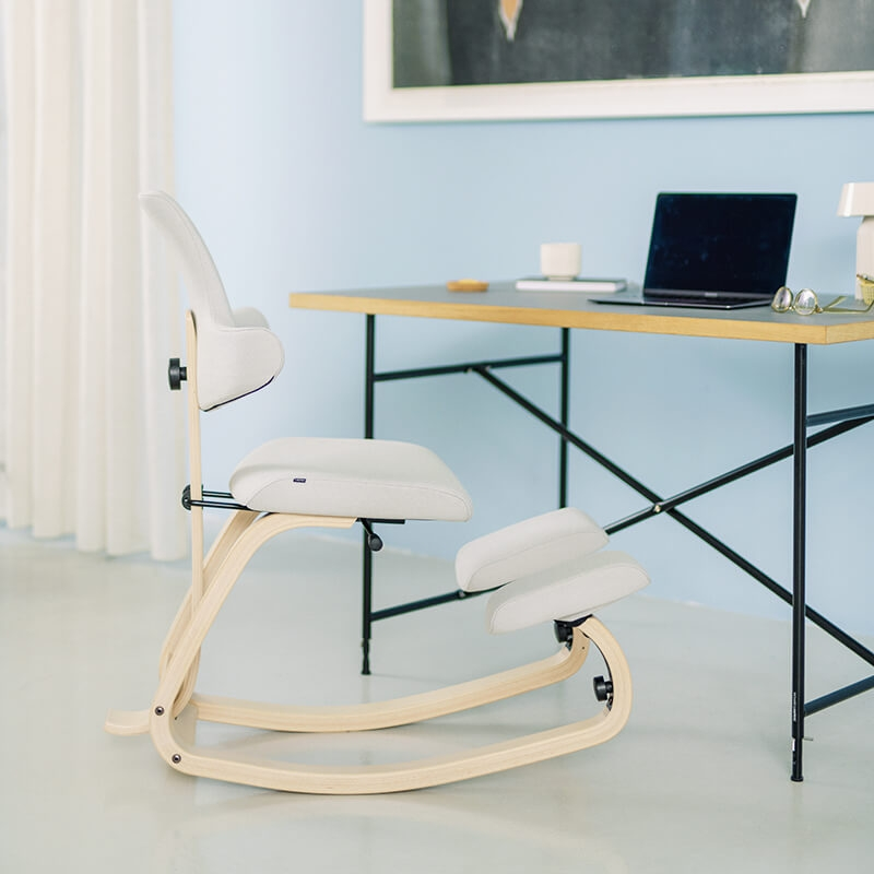 Siège de bureau mal de dos blanche -  ThatSit Varier®