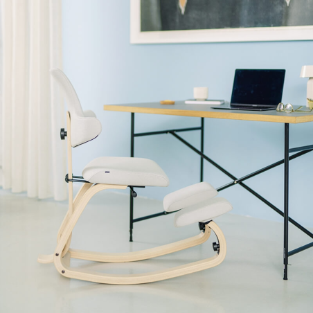 Siège de bureau mal de dos blanche -  ThatSit Varier®