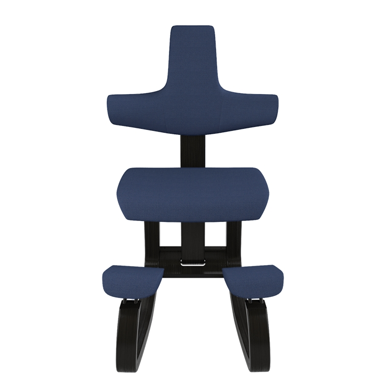 Siège assis genoux avec dossier bleu - ThatSit Varier®