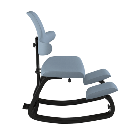 Siège ergonomique de bureau assis genoux bleu - ThatSit Varier®