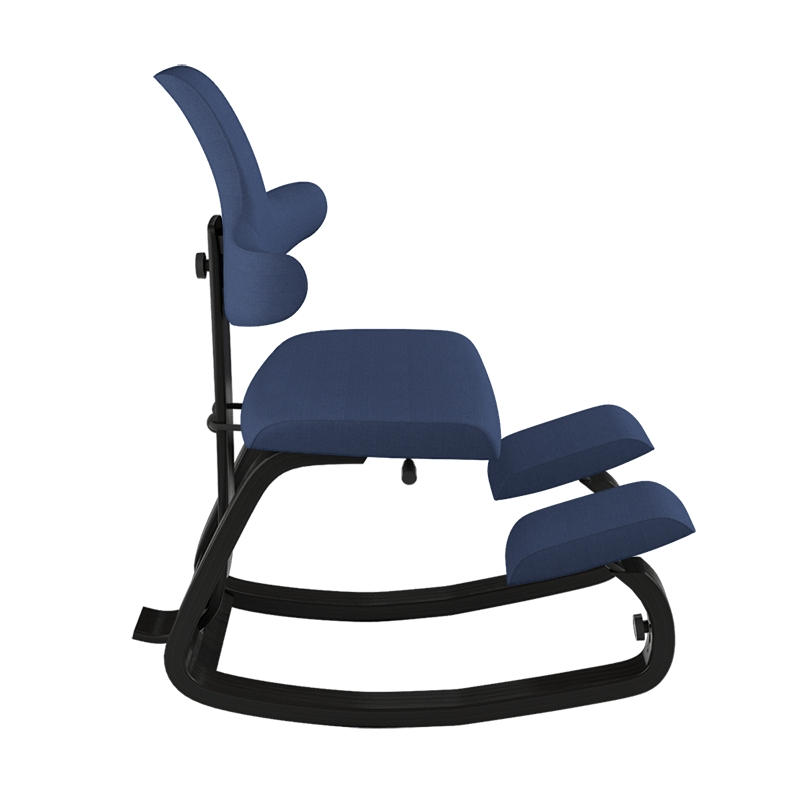 Chaise appui genoux en tissu bleu - ThatSit Varier®