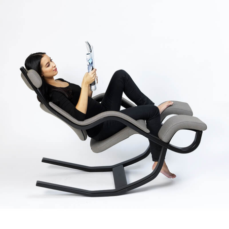 Fauteuil relax inclinable en tissu gris - Gravity Varier®