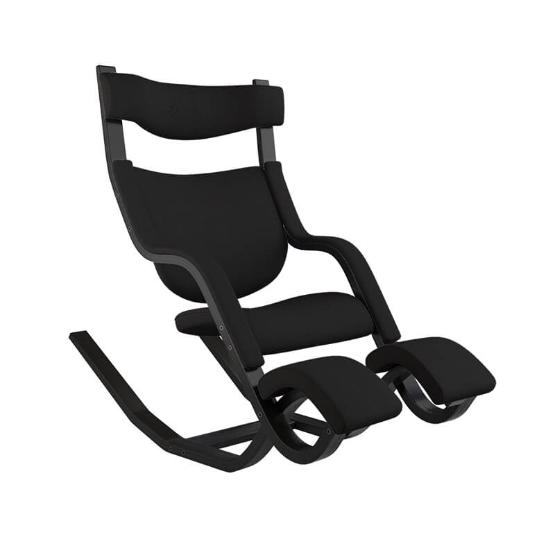 Fauteuil de détente ergonomique réglable en tissu noir - Gravity Varier®