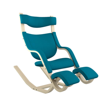 fauteuil stressless inclinable en tissu bleu - Gravity Varier®