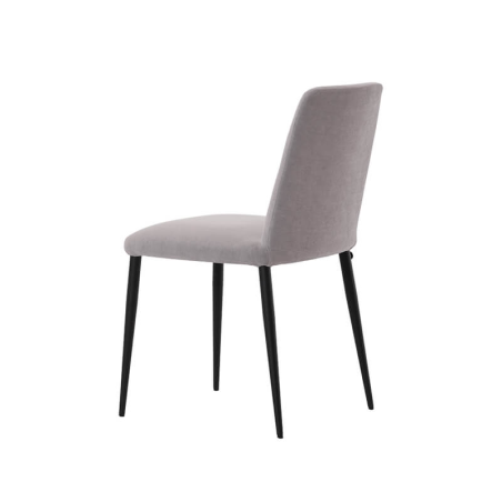 Chaise de salle à manger confortable grise - Rob Mobitec