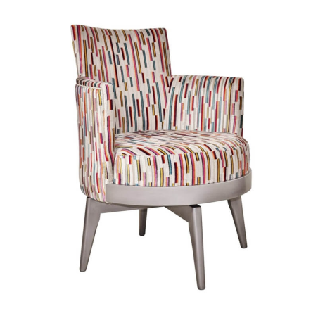 Fauteuil rotatif style art déco de fabrication française - Mathis 