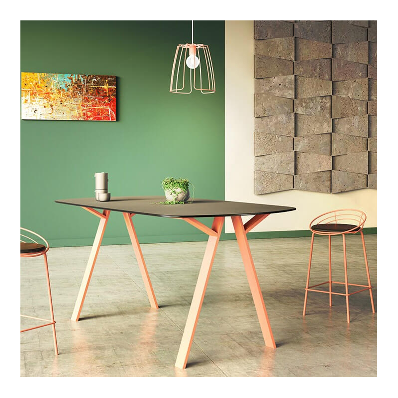 Piétement de table en métal design made in France - Wasabi