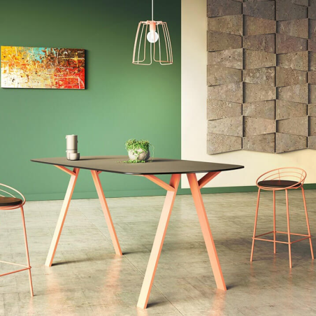 Piétement de table en métal design made in France - Wasabi