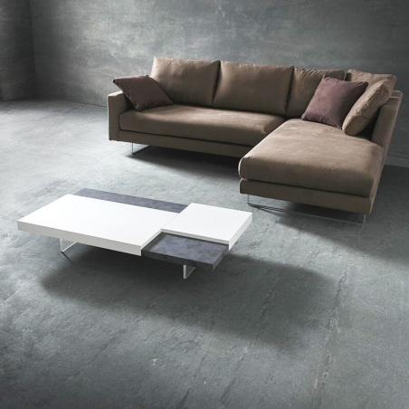 Table basse bicolore en mélaminé - Erica 7