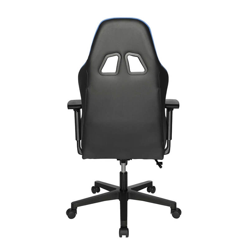 Fauteuil gamer confortable bleu et noir - Speed chair  2