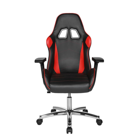 Fauteuil gaming confortable rouge et noir avec accoudoirs réglables - Speed chair 2