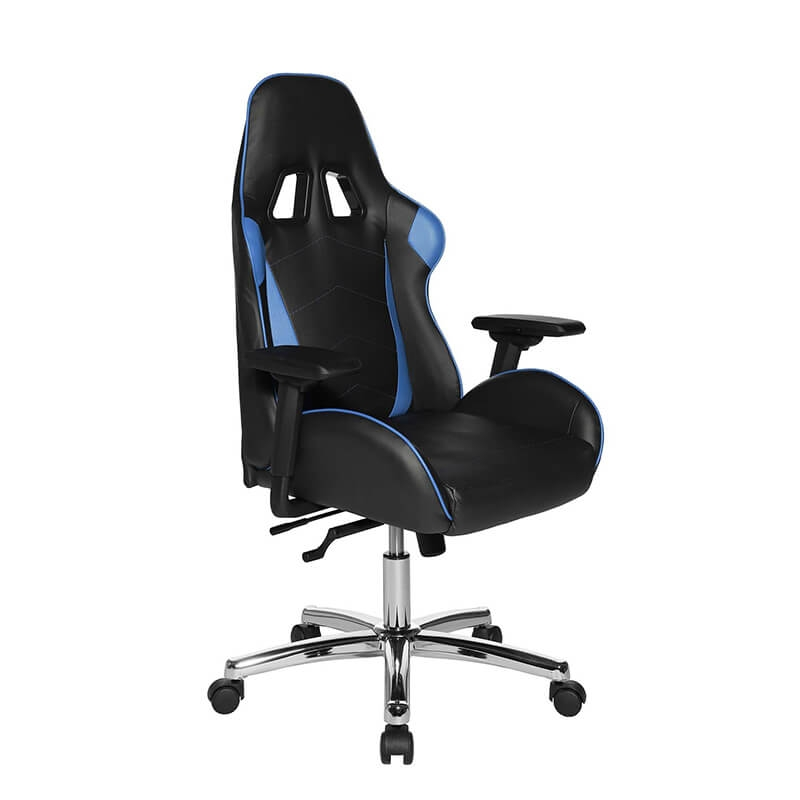 Chaise ergonomique de bureau pour gamer noir et bleu - Speed chair 2
