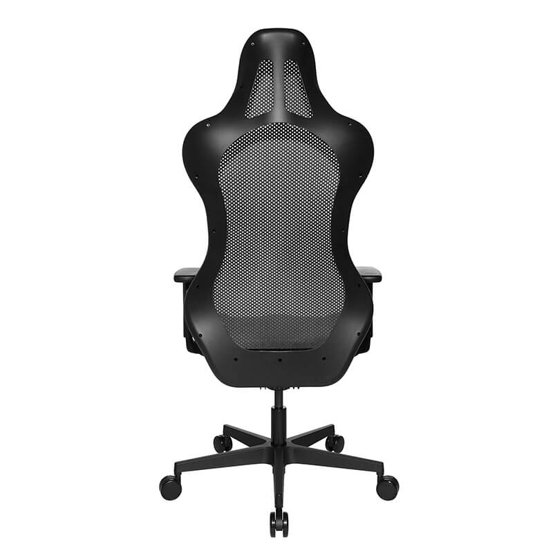 Chaise de bureau gaming en tissu noire réglable - Sitness