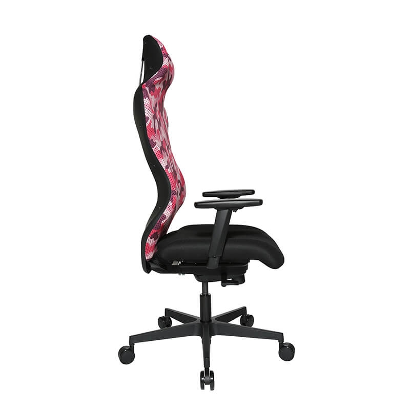Fauteuil esport rose inclinable avec accoudoirs réglable - Sitness