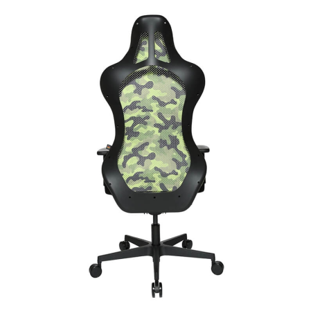 Chaise bureautique gamer avec revêtement en tissu vert respirant - Sitness