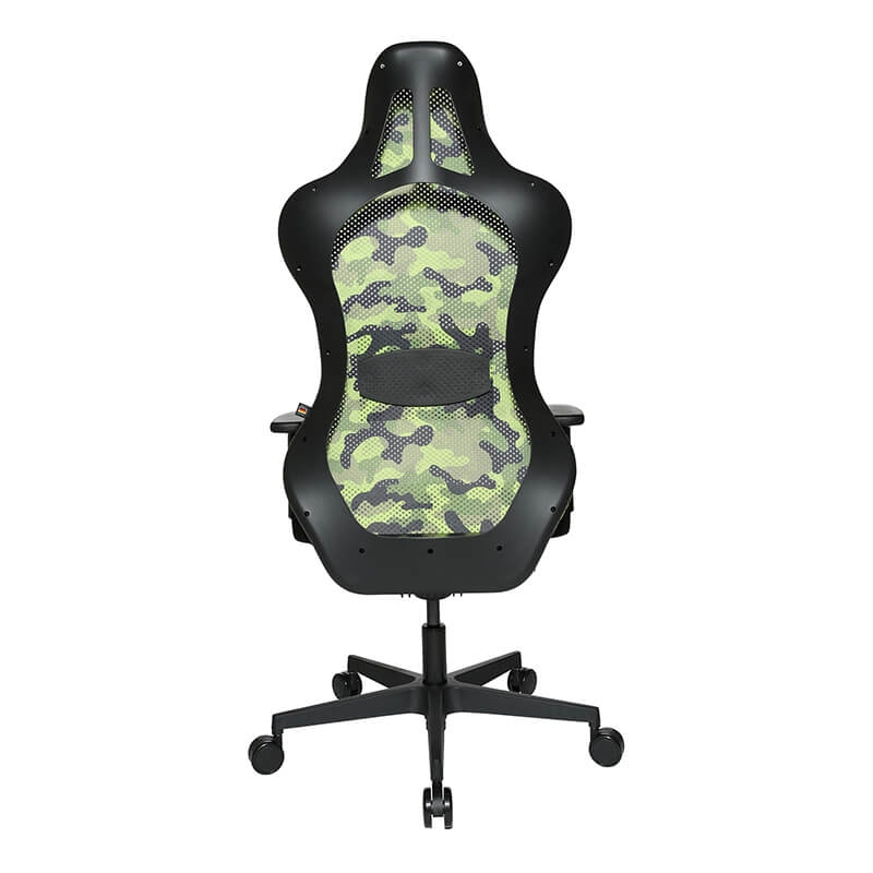 Fauteuil gaming vert en tissu avec roulettes - Sitness