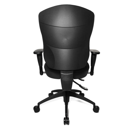 Chaise de bureau professionnel en tissu noir - Wellpoint