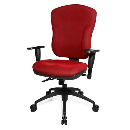 Chaise bureautique inclinable et réglable rouge - Wellpoint 