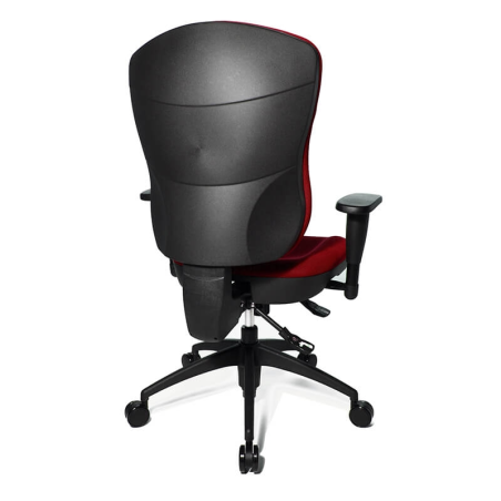 Chaise de bureau avec accoudoirs réglables rouge - Wellpoint