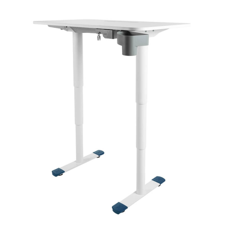 Bureau assis debout ergonomique électrique pieds bleus - Sitness X