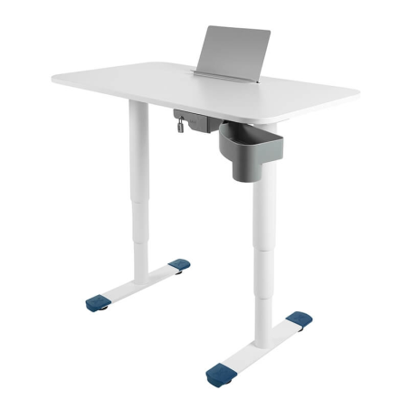 Bureau ergonomique motorisé relevable et abaissable blanc - Sitness X