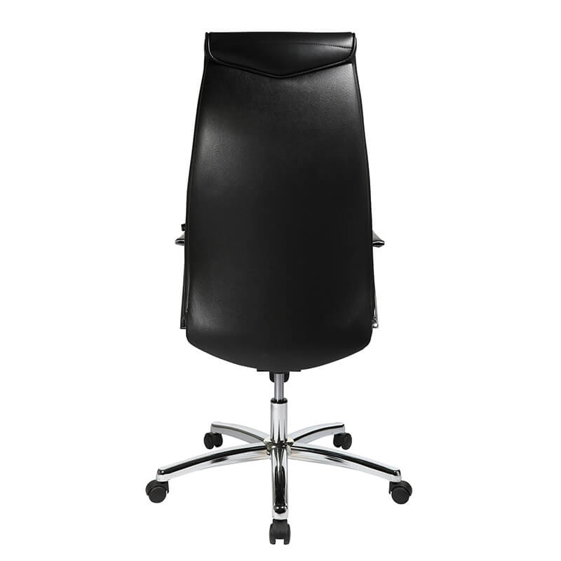 Fauteuil de direction en cuir noir